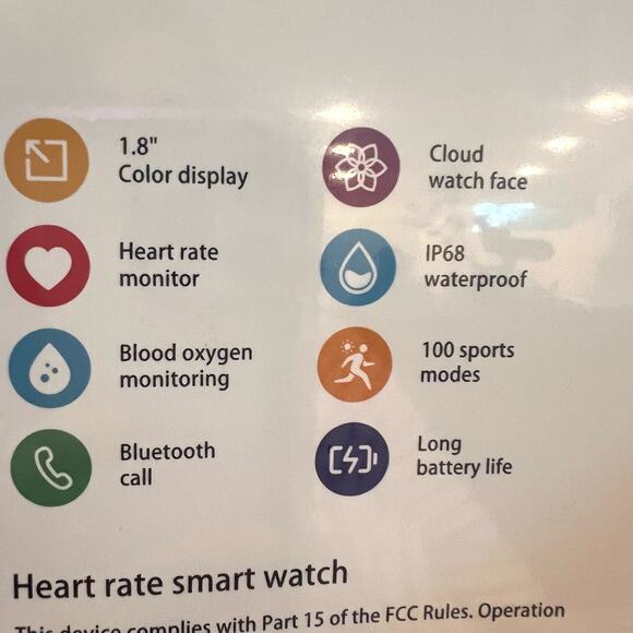 Hoowel Smart Watches for Men/Women 1.8" Alexa Built-in Smartwatch with Bluetooth - Picture 3 of 3